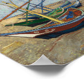Poster Bateaux de pêche - Vincent Van Gough 1888 (Coin)
