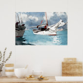 Poster Bateaux de pêche Winslow Homer, Key West (Cuisine)
