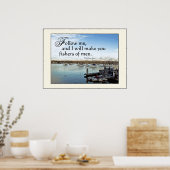 Poster Bateaux de plaisance pêcheurs d'hommes Imprimer (Cuisine)