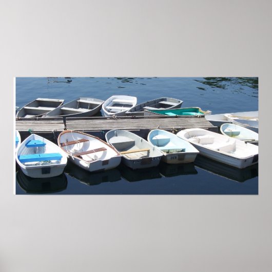 Poster Bateaux de rangée (Devant)