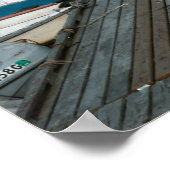 Poster Bateaux de rangée à quai (Coin)