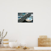 Poster Bateaux de rangée à quai (Cuisine)