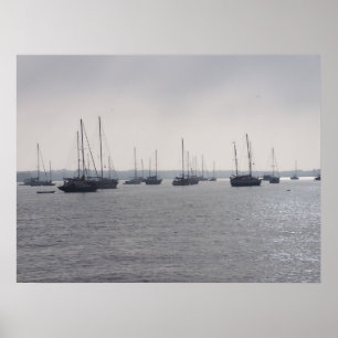 Poster Bateaux de St Augustine la Floride sur l'affiche