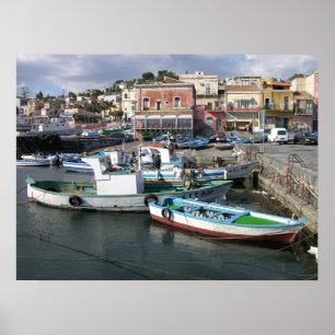 Poster Bateaux de travail