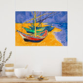 Poster Bateaux de Van Gogh Impressionnisme Plage (Cuisine)