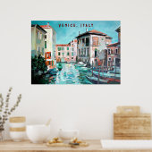 Poster Bateaux de Venise (Cuisine)