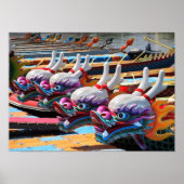 Poster Bateaux-dragons chinois à Taïwan (Devant)