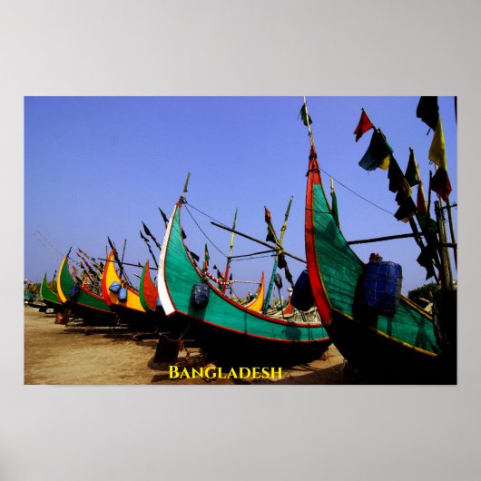 Poster Bateaux du Bangladesh (Devant)