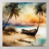 Poster Bateaux et Plages - 4 (Devant)