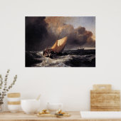 Poster Bateaux hollandais en un vent (Cuisine)