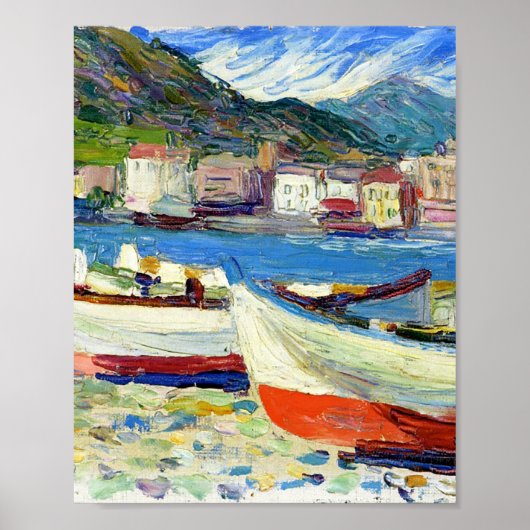 Poster Bateaux Rapallo par Vassily Kandinsky (Devant)