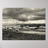Poster Bateaux, Sables noirs, Ecosse (Devant)