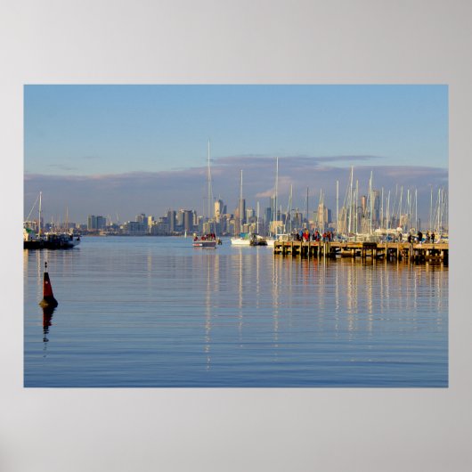Poster Bateaux sur le port (Devant)