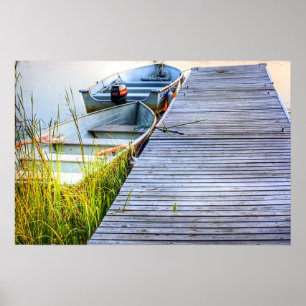 Poster Bateaux sur le quai