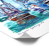 Poster Bateaux-Tarpon-Springs (Coin)