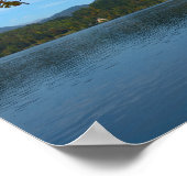 Poster Bateaux touristiques dans le lac Bled en automne (Coin)