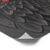 Poster Bateleur Eagle African Bird Portrait Papier Collag (Coin)