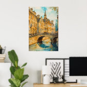 Poster Bath Aquarelle 4 (Bureau à domicile)