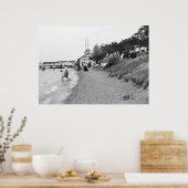 Poster Bath House, île Bois Blanc, MI 1903 (Cuisine)