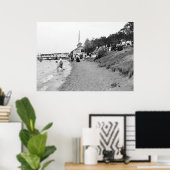 Poster Bath House, île Bois Blanc, MI 1903 (Bureau à domicile)