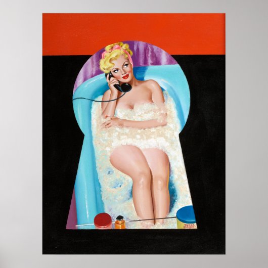 Poster Bath Keyhole Pin Up (Devant)