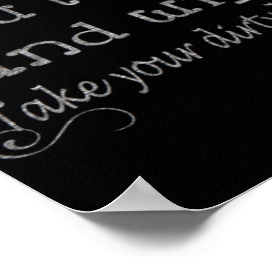 Poster Bathroom Rules (Coin)