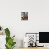 Poster Bathroom Rules | Hug Mam 8x10 (Thuiskantoor)