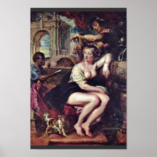 Poster Bathsheba À La Fontaine Par Rubens, Peter Paul (B (Devant)