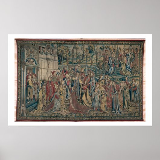 Poster Bathsheba ordered to the Palace, Tapestry of David (Devant)