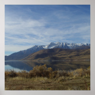 Poster Bâti Timpanogos et crique de cerfs communs au suje