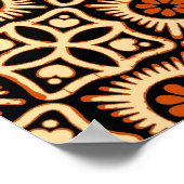 Poster Batik abstrait, motif textile sans soudure. (Coin)