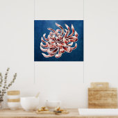 Poster Batik Chrysanthemum (Cuisine)