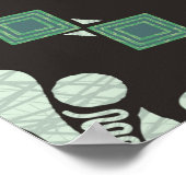 Poster Batik Parang Yogyakarta, dans divers motifs modern (Coin)