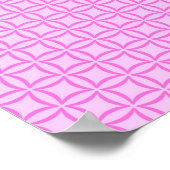 Poster Batik tribal Gecko - orchidée et coquille rose (Coin)