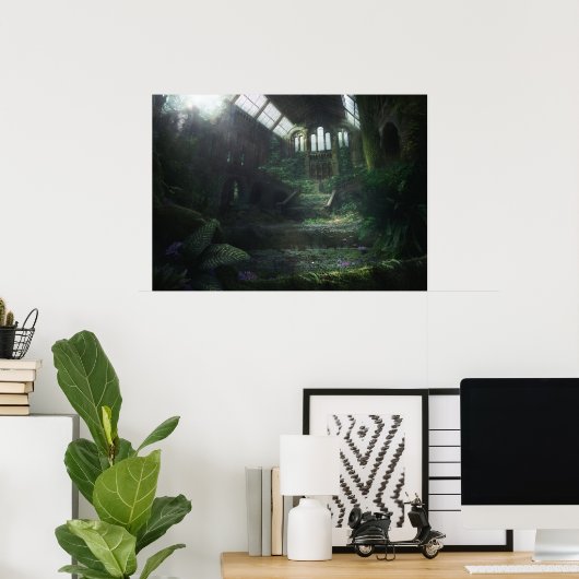 Poster Bâtiment abandonné (Bureau à domicile)