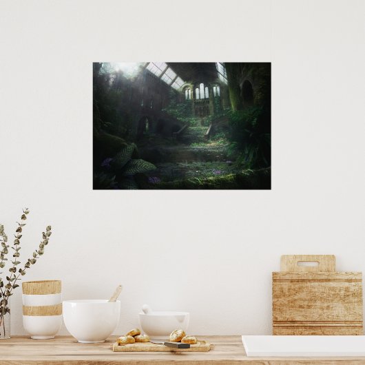 Poster Bâtiment abandonné (Cuisine)