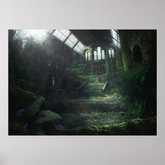 Poster Bâtiment abandonné (Devant)