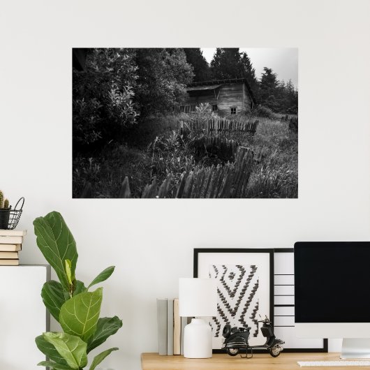 Poster Bâtiment abandonné (Bureau à domicile)