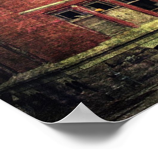 Poster Bâtiment abandonné (Coin)