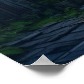 Poster Bâtiment abandonné de graffiti violet Décadence ur (Coin)