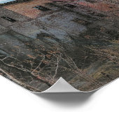 Poster Bâtiment abandonné et tour d'eau (Coin)