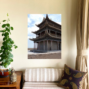Poster Bâtiment ancien chinois