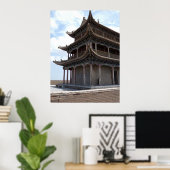 Poster Bâtiment ancien chinois (Bureau à domicile)