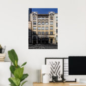 Poster Bâtiment Anderson n°1 version couleur (Bureau à domicile)