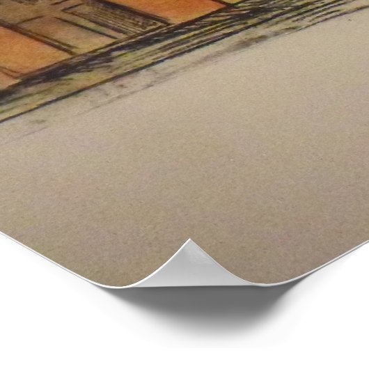 Poster Bâtiment Ashbel Smith (Coin)