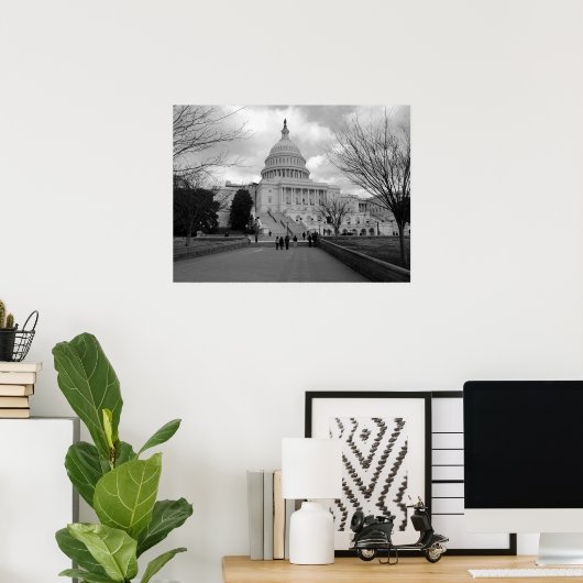 Poster Bâtiment Capitol (Bureau à domicile)