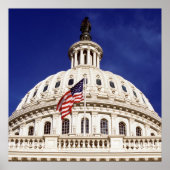 Poster Bâtiment capitole américain, Washington DC (Devant)