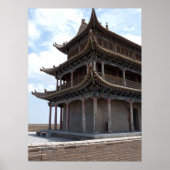 Poster Bâtiment chinois ancien (Devant)