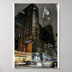 Poster Bâtiment Chrysler de la ville de New York Ciel urb