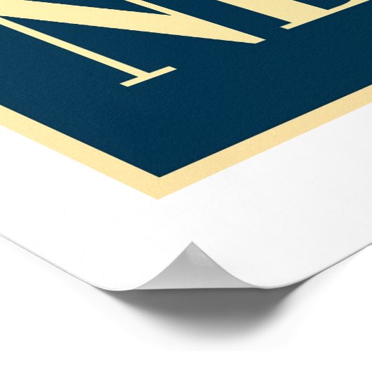 Poster Bâtiment Chrysler en bleu blanc rouge (Coin)